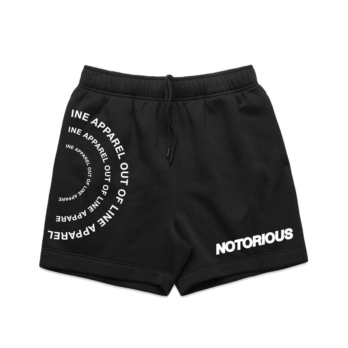 BLACK NOTORIOUS X OUT OF LINE APPAREL COLLAB SWEATSHORTS