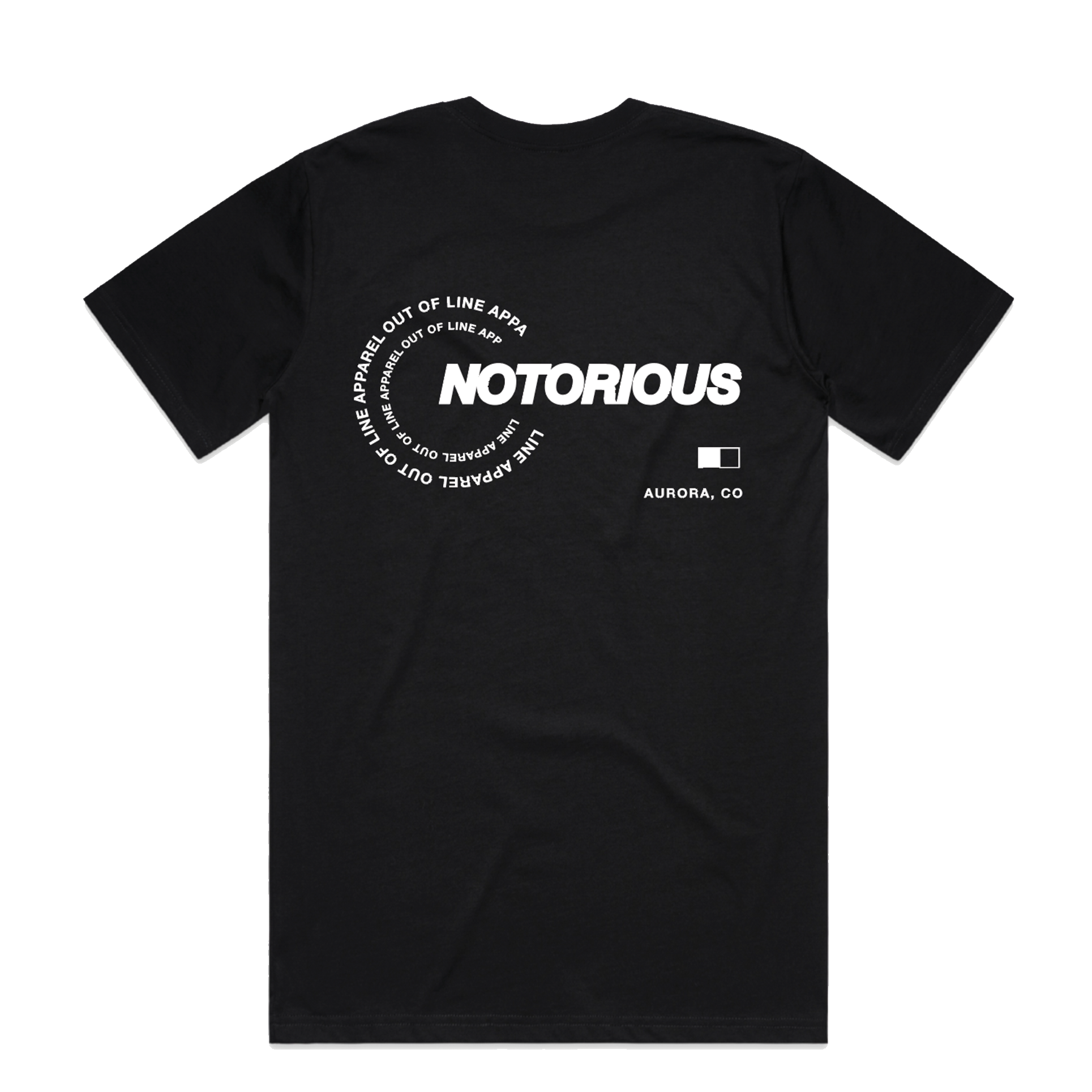 BLACK NOTORIOUS X OUT OF LINE APPAREL COLLAB TEE