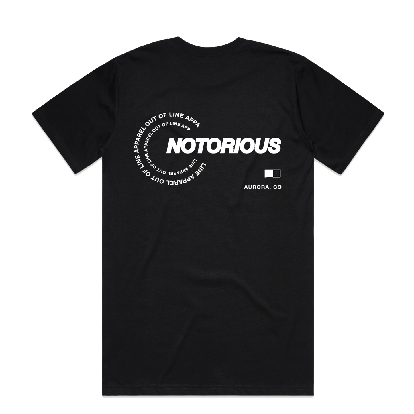 BLACK NOTORIOUS X OUT OF LINE APPAREL COLLAB TEE