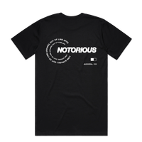 BLACK NOTORIOUS X OUT OF LINE APPAREL COLLAB TEE