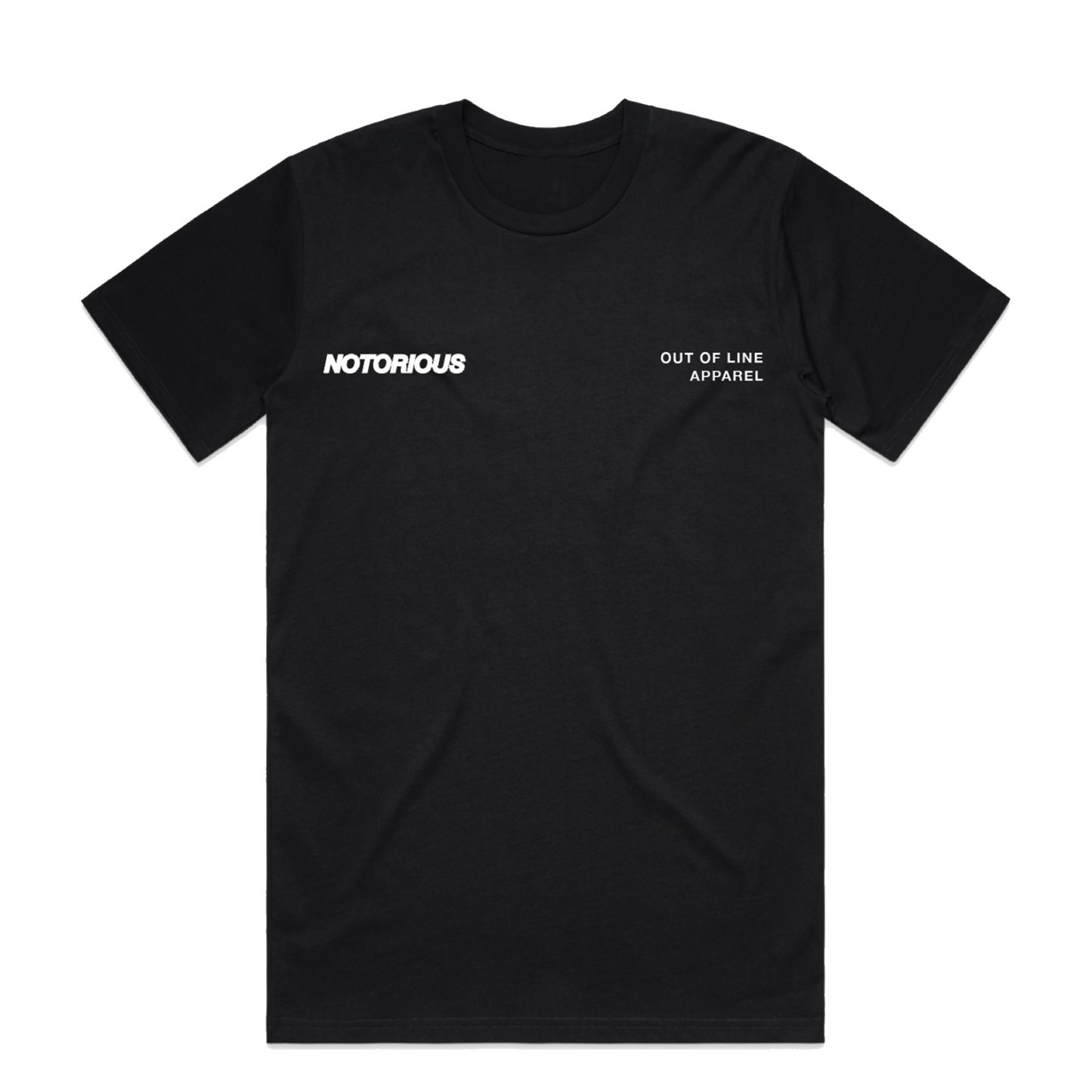 BLACK NOTORIOUS X OUT OF LINE APPAREL COLLAB TEE