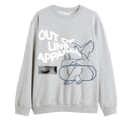 GREY "MAPPED" CREWNECK